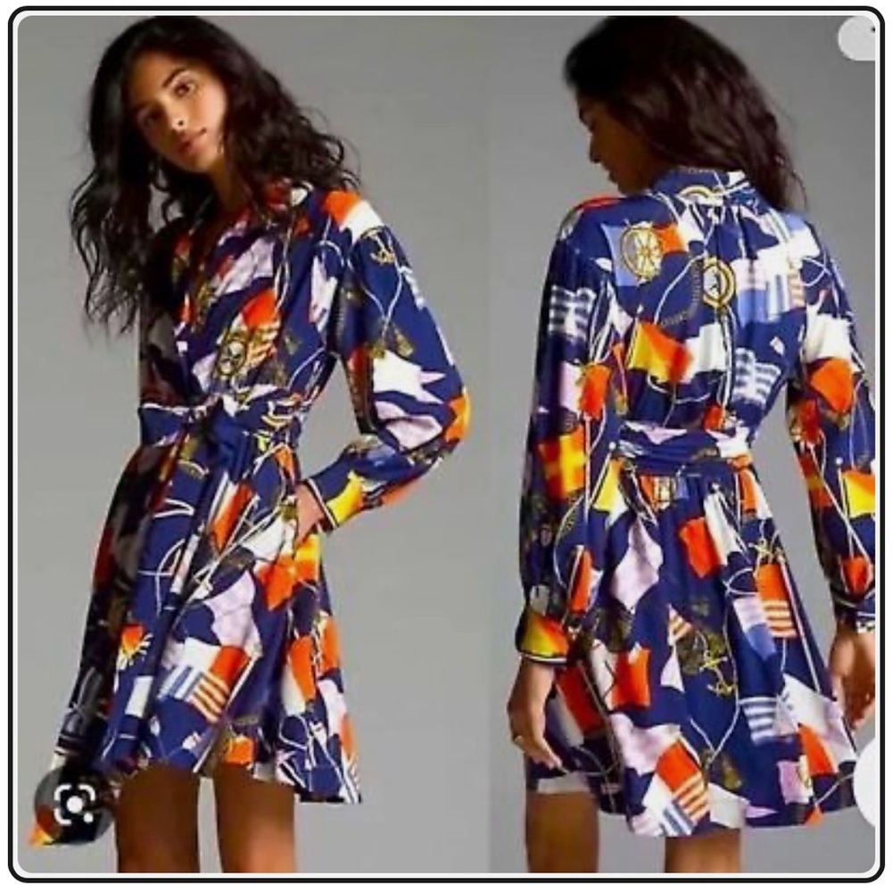 Maeve Nautical Shirt dress Size XS